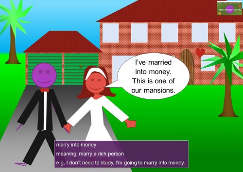 money idioms - marry into money