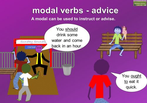 modal verbs examples - advise