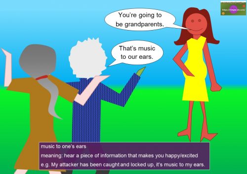 ear idioms - music to one’s ears
