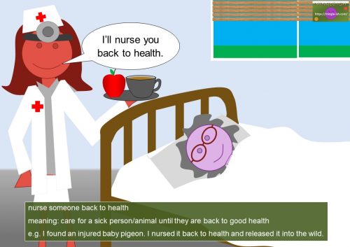 recovery phrases - nurse someone back to health