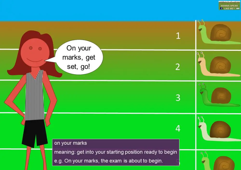 Track and field idioms and phrases Mingleish