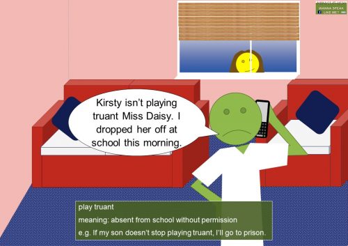 classroom expressions - play truant