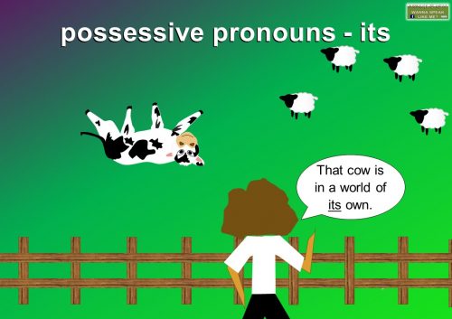 its possessive pronoun