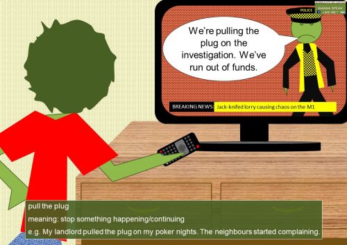 Business idioms and expressions - pull the plug