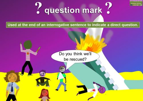 punctuation marks - question mark