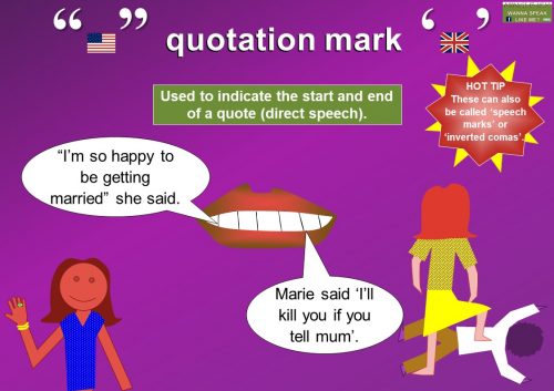 punctuation marks - quotation mark