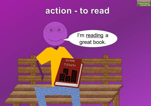 action verbs - read
