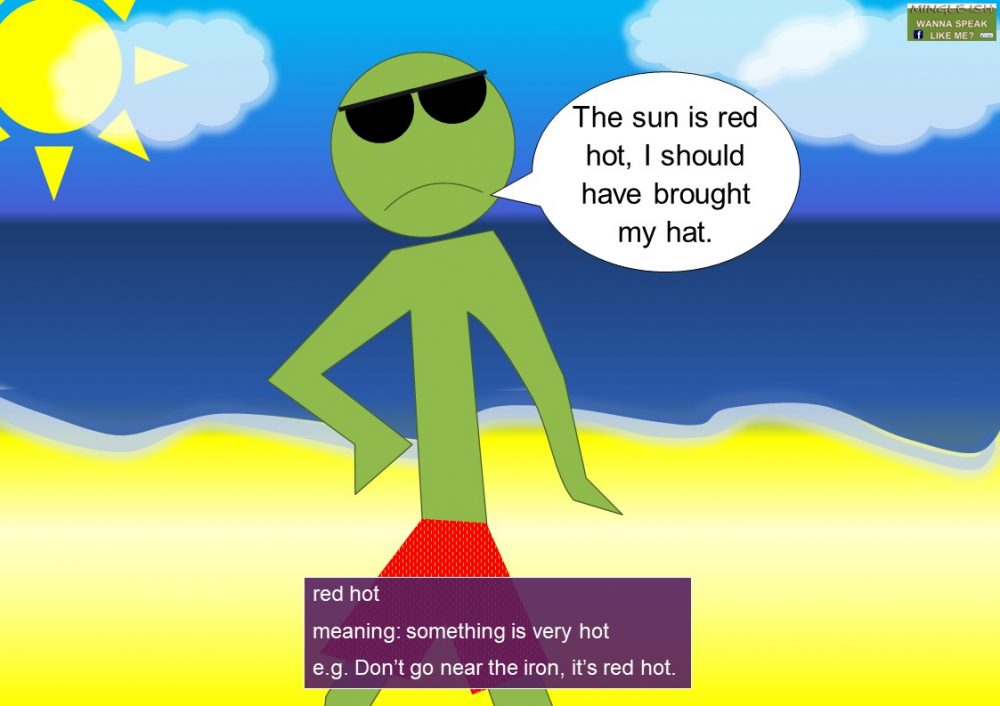 Idioms and phrases with adjectives - Hot - Mingle-ish