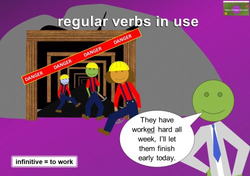 regular verbs in use
