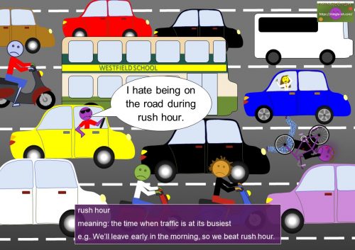 vehicle idioms - rush hour
