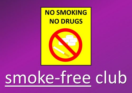 compound adjectives - smoke-free club