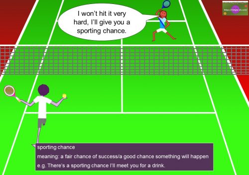 sport expressions - sporting chance
