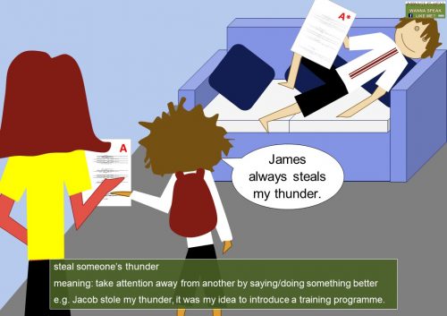 storm idioms - steal someone's thunder