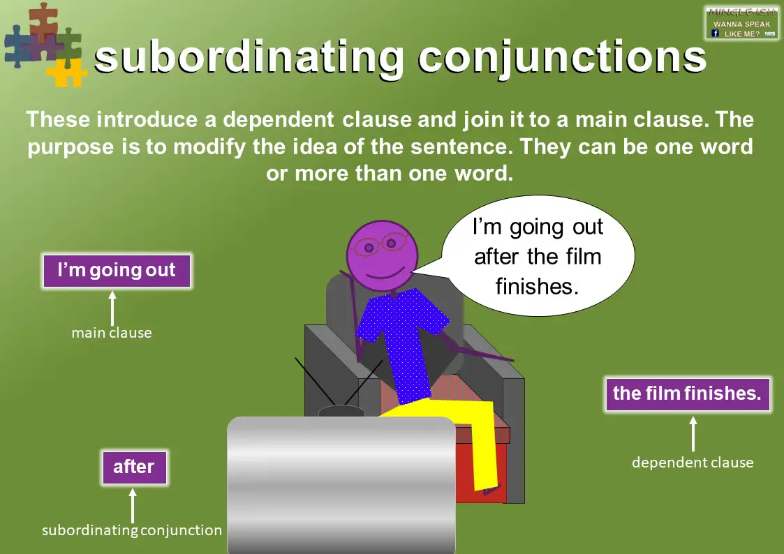 Subordinating Conjunction Mingle ish