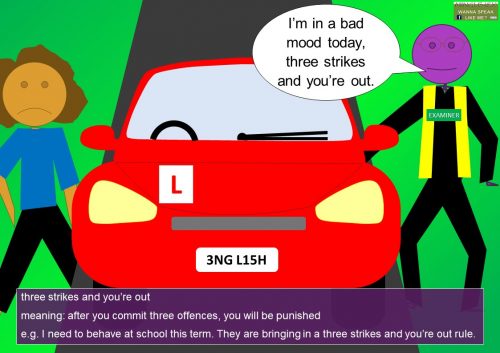 number idioms - three strikes and you’re out