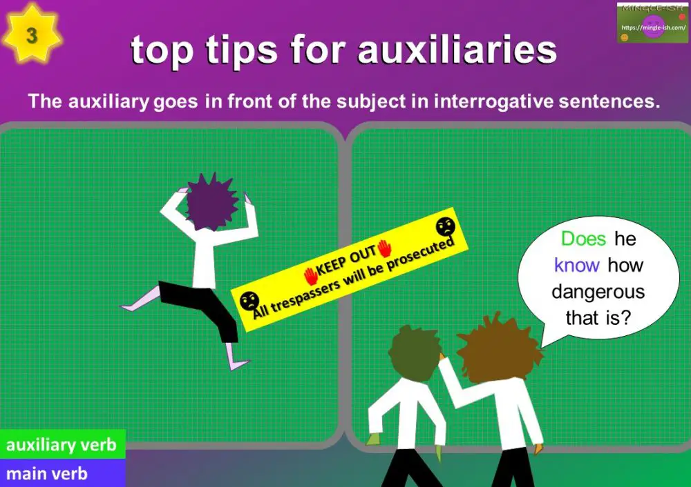 Auxiliary verbs definition and examples Mingleish