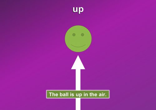 prepositions in English - up