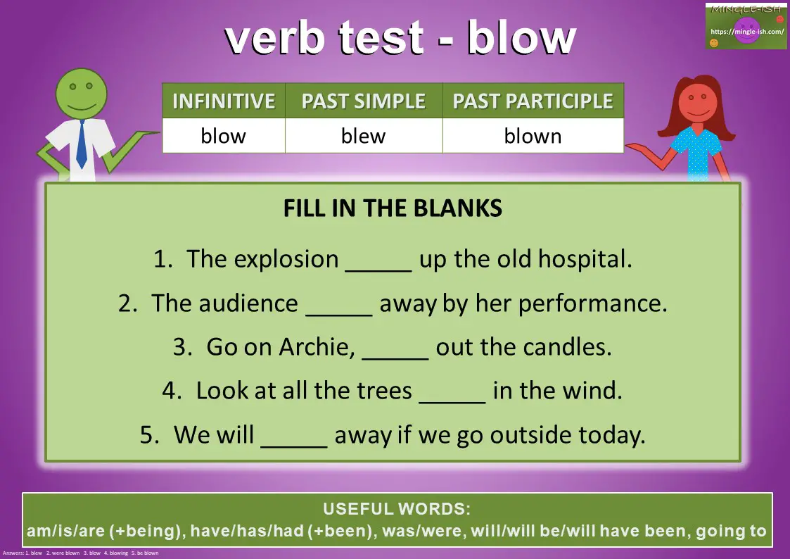 verb test - blow