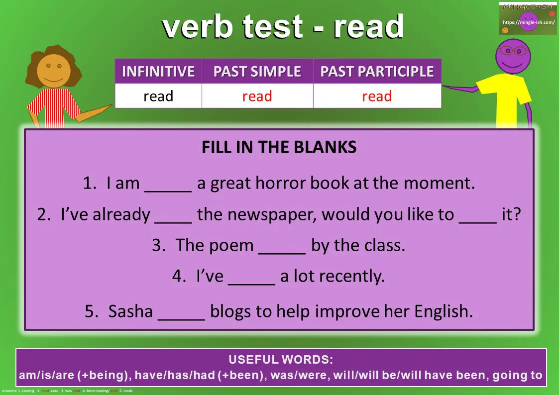 verb test - read