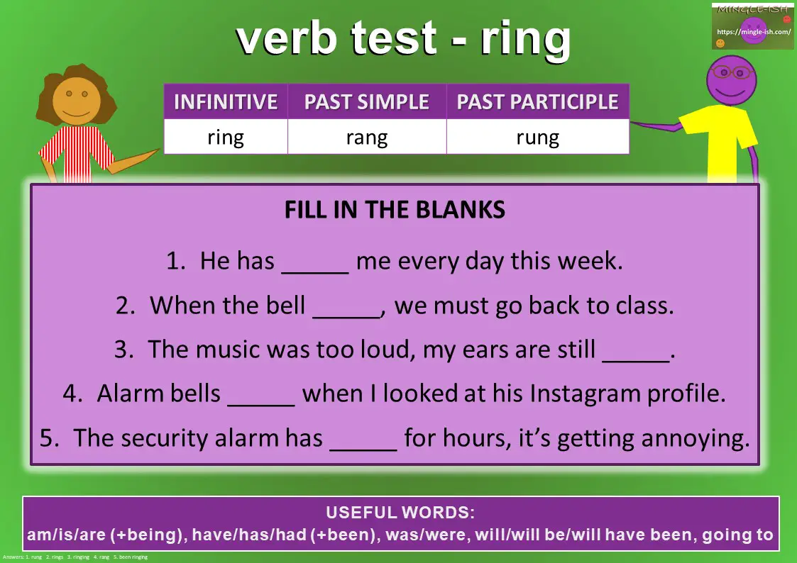 verb test - ring