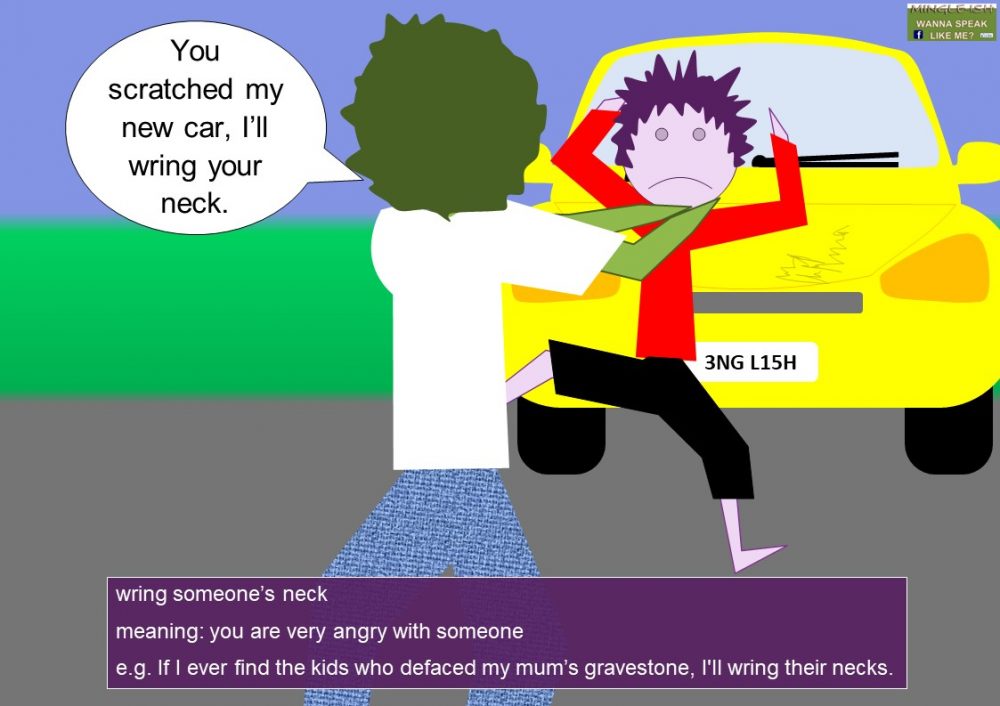 Neck Flick Rude NECK idioms (body idioms) - Mingle-ish