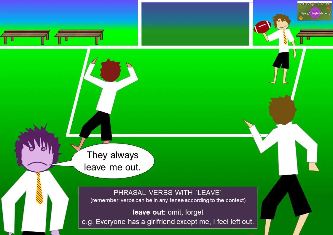 phrasal verbs with leave - leave out