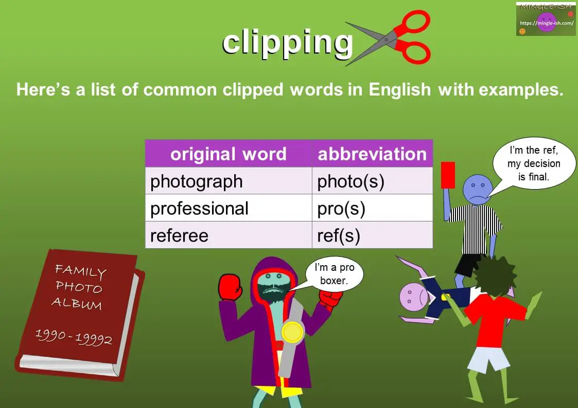 Clipped Word For Demonstration