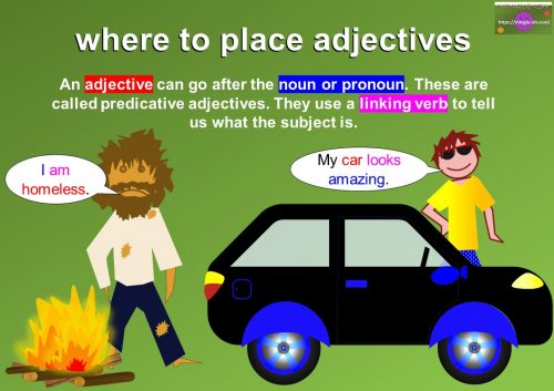 predicative adjectives definition and examples