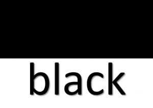 black idioms