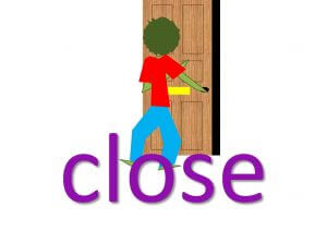 phrasal verbs with close