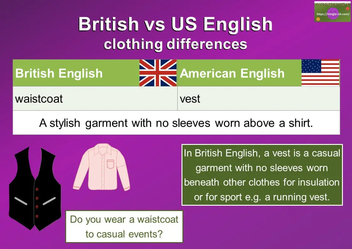 British American differences - Mingle-ish