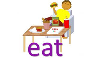 phrasal verbs with eat