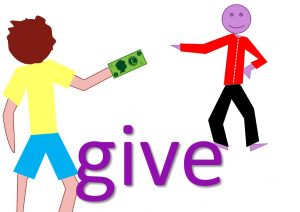 phrasal verbs with give