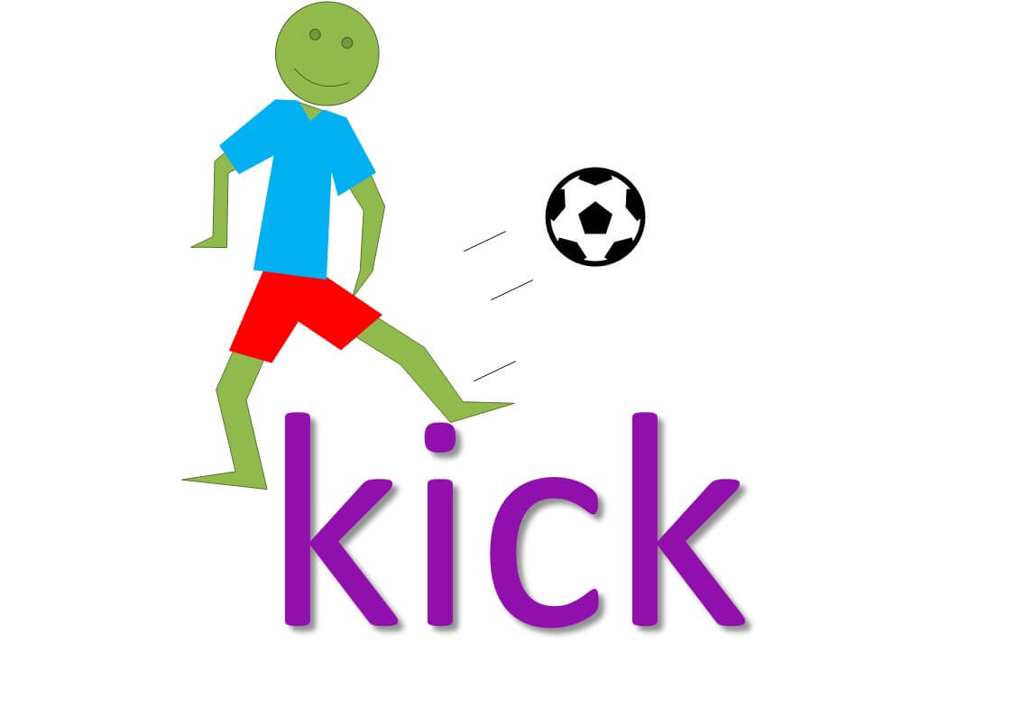verb phrases - kick