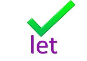 verb phrases - let