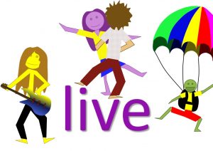 phrasal verbs with live