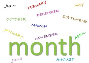 month idioms