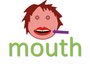 idiomatic expressions with body parts - mouth