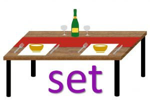 phrasal verbs with set