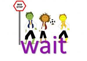 phrasal verbs with wait