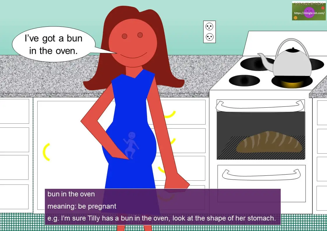 pregnancy expressions - bun in the oven