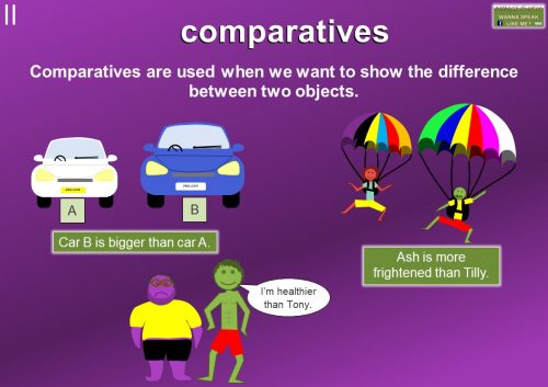 comparative adjectives definition and examples