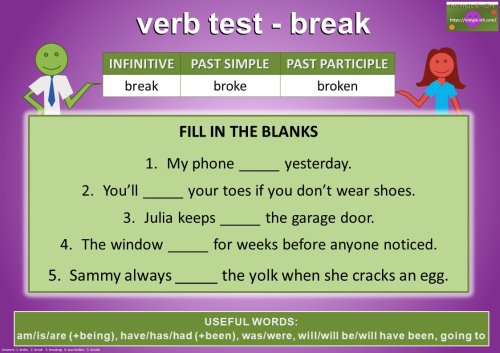 irregular verb exercises
