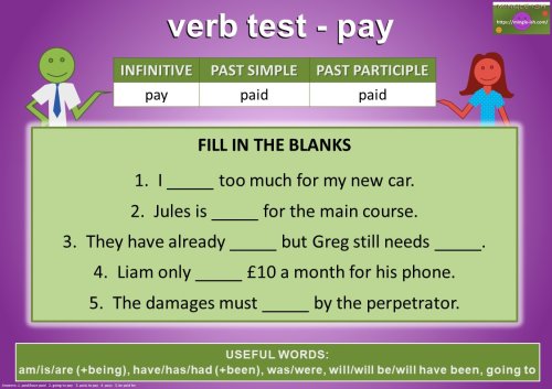 irregular verbs quiz