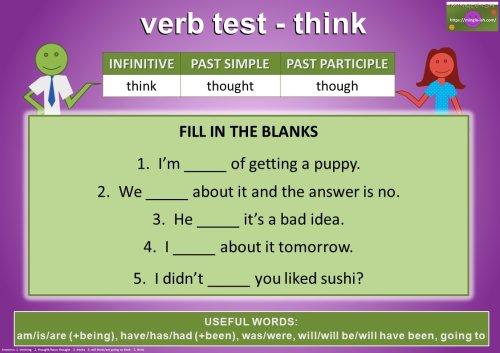 irregular verb exercises