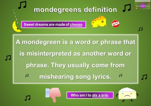 mondegreens meaning and definition