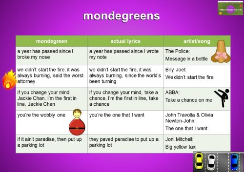 mondegreens - misheard song lyrics11