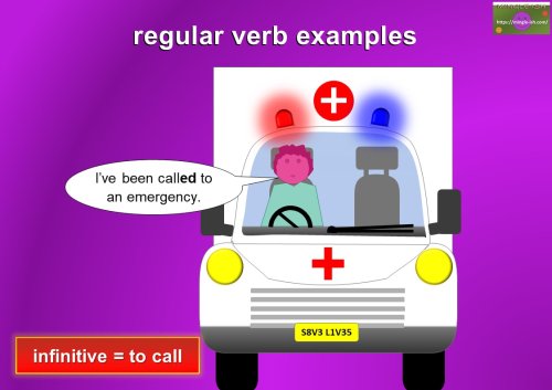 regular verb examples - to call