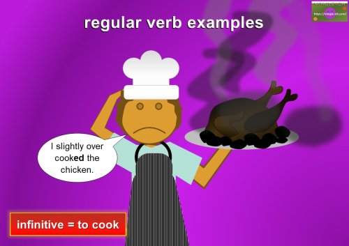 regular verb examples - to cook