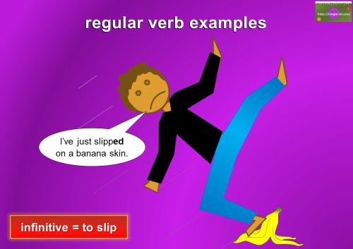 regular verb examples - to slip
